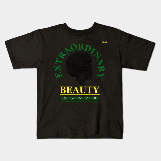 Extraordinary Beauty Kids T-Shirt by alzo